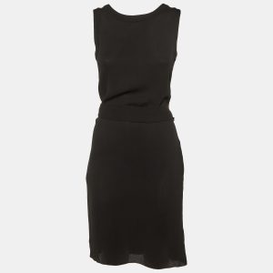 Marni Black Crepe Belted Sleeveless Mini Dress M, Dresses - Luxury Closet catalog