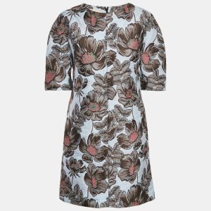 Marni Blue Floral Jacquard Shift Dress M, Dresses - Luxury Closet catalog