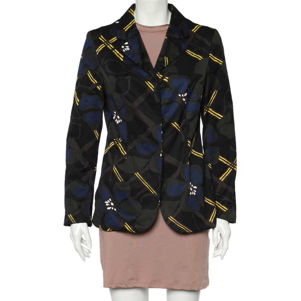 Marni Multicolor Printed Cotton Button Front Blazer M, Coats & Jackets - Luxury Closet catalog