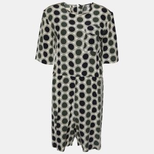 Marni Cream Dot Print Silk Playsuit S, Suits - Luxury Closet catalog