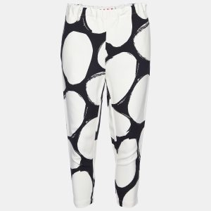 Marni Black/White Pebbles Print Crepe Cady Trousers S, Clothing - Luxury Closet catalog