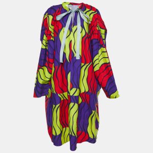 Marni Multicolor Printed Cotton Oversized Tunic Dress S, Dresses - Luxury Closet catalog