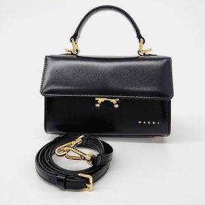 Marni Black Leather Relativity Mini Bag, Satchels - Luxury Closet catalog