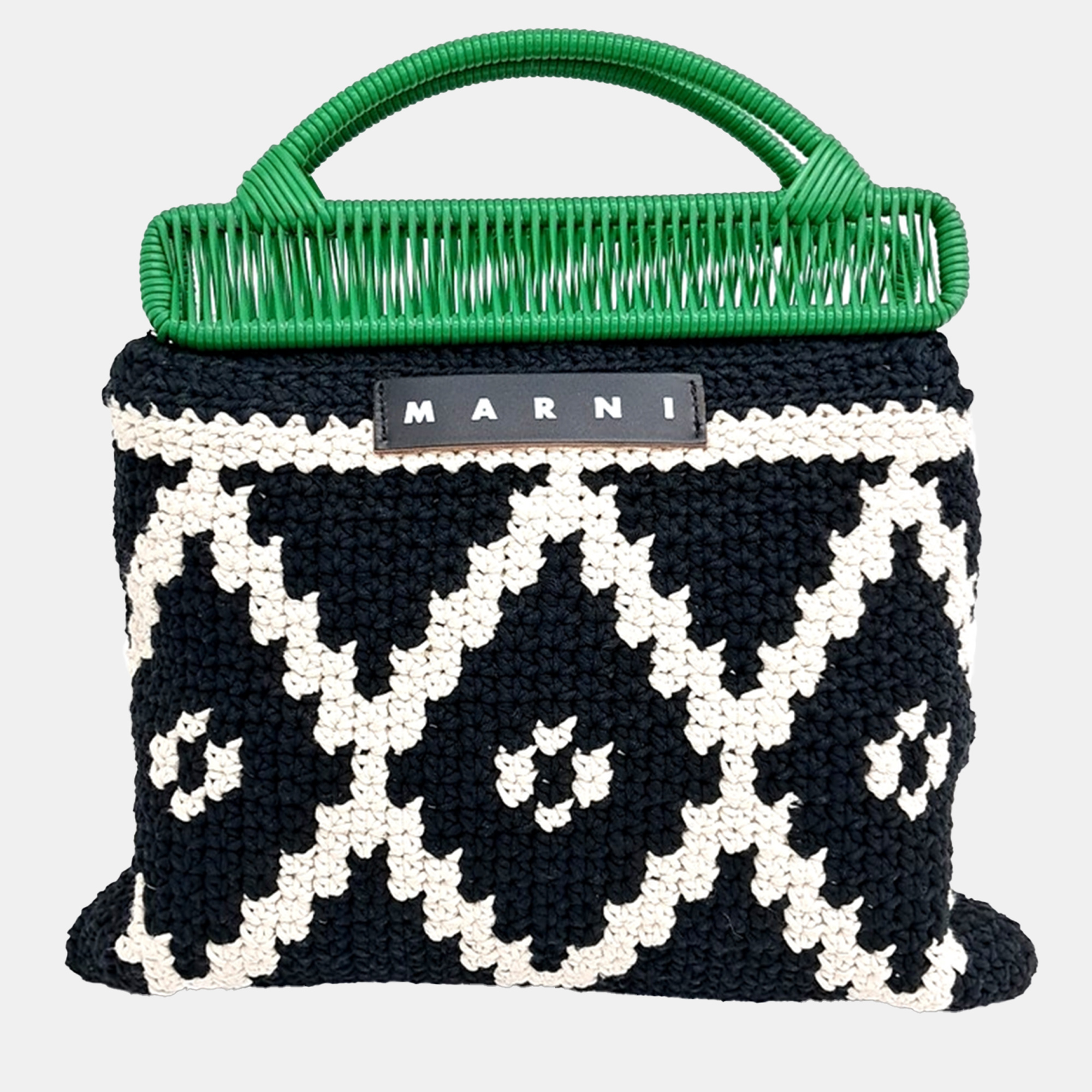 Marni Multicolor Fabric Knit Market Bag, Tote Handbags - Luxury Closet catalog