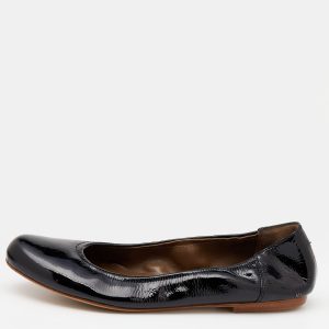 Marni Black Patent Leather Scrunch Ballet Flats Size 36, Flats - Luxury Closet catalog