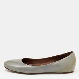 Marni Grey Patent Leather Ballet Flats Size 36.5, Flats - Luxury Closet catalog