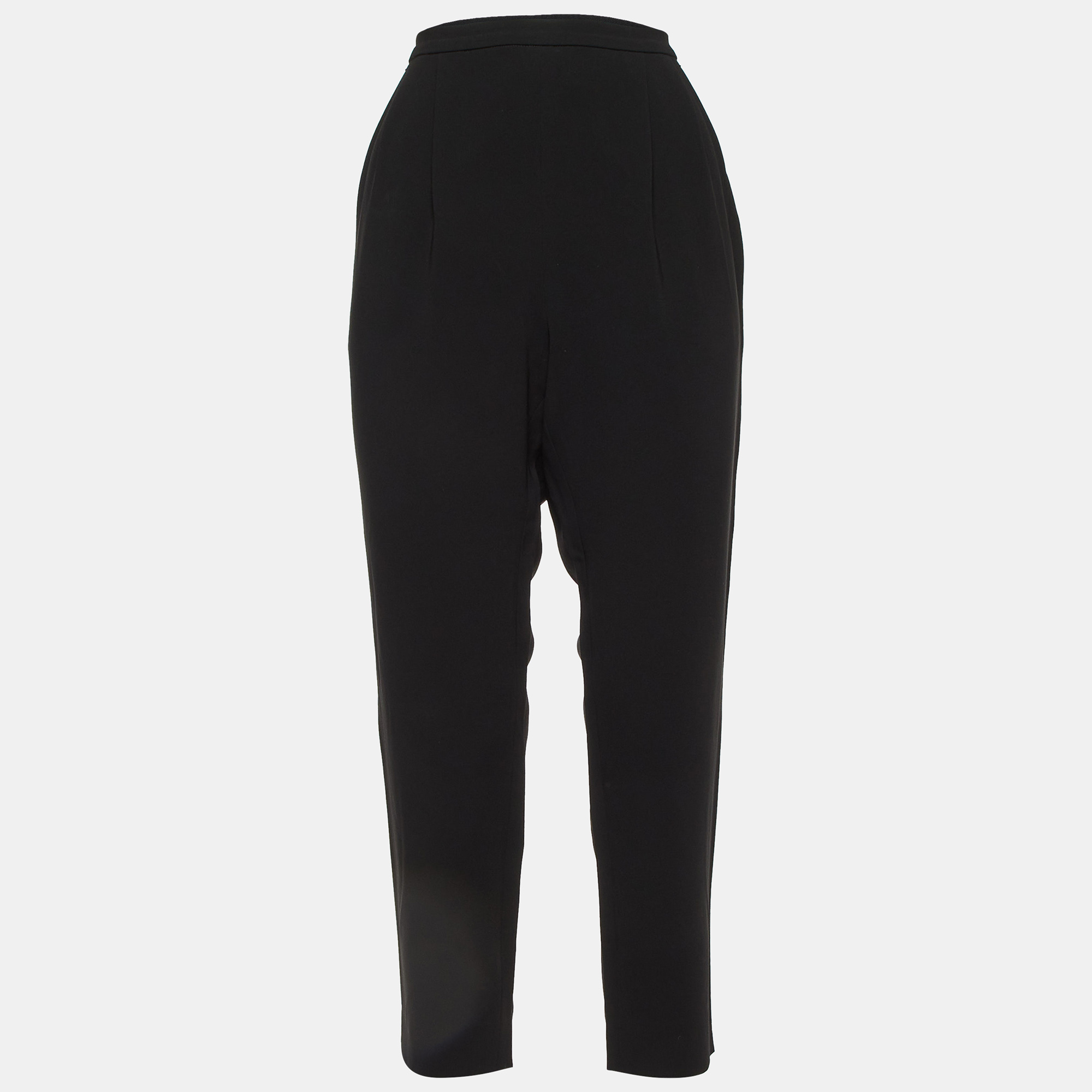 Max Mara Black Crepe Pleated Trousers M, Clothing - Luxury Closet catalog