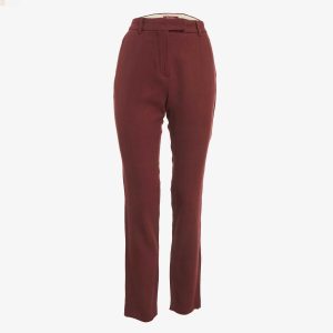 Max Mara Burgundy Wool Slim Fit Trousers S, Clothing - Luxury Closet catalog