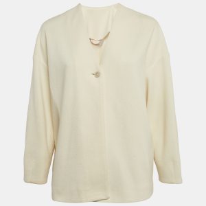Max Mara Cream Textured Cotton Blend Jacket M, Coats & Jackets - Luxury Closet catalog