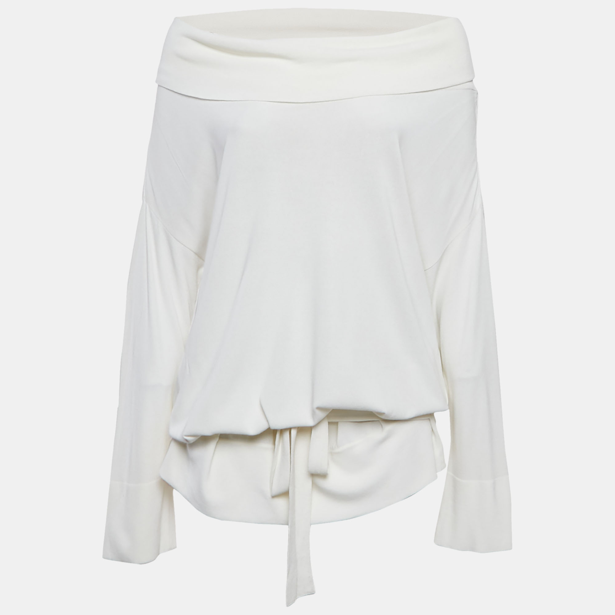 Max Mara White Knit Waist Tie Detail Oversized Sweater M, Sweaters & Cardigans - Luxury Closet catalog