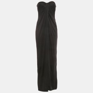 Max Mara Black Jersey Strapless Maxi Dress M, Dresses - Luxury Closet catalog