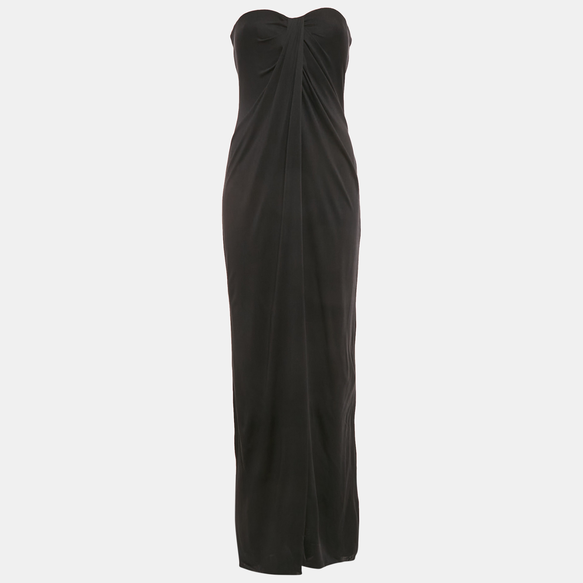 Max Mara Black Jersey Strapless Maxi Dress M, Dresses - Luxury Closet catalog
