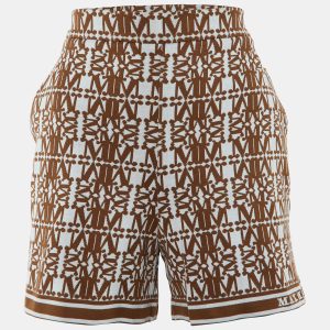 Max Mara Brown Logo Pattern Knit Anagni Shorts L, Shorts - Luxury Closet catalog