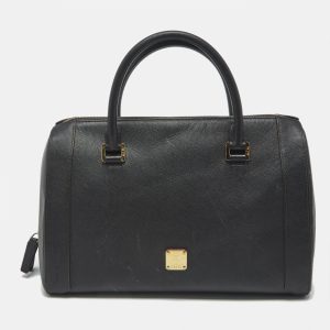 MCM Black Leather Nuovo Satchel, Satchels - Luxury Closet catalog