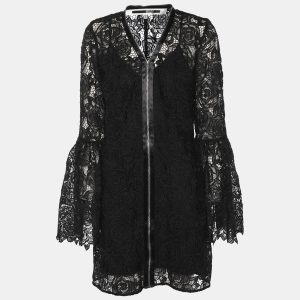 McQ by Alexander McQueen Black Lace Front Zip Dress S, Dresses - Luxury Closet catalog