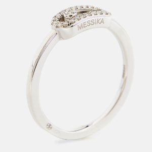 Messika Move Uno Diamonds 18k White Gold Ring Size 51, Rings - Luxury Closet catalog
