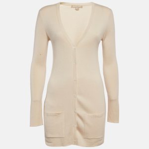 Michael Kors Beige Cashmere Buttoned Cardigan S, Sweaters & Cardigans - Luxury Closet catalog