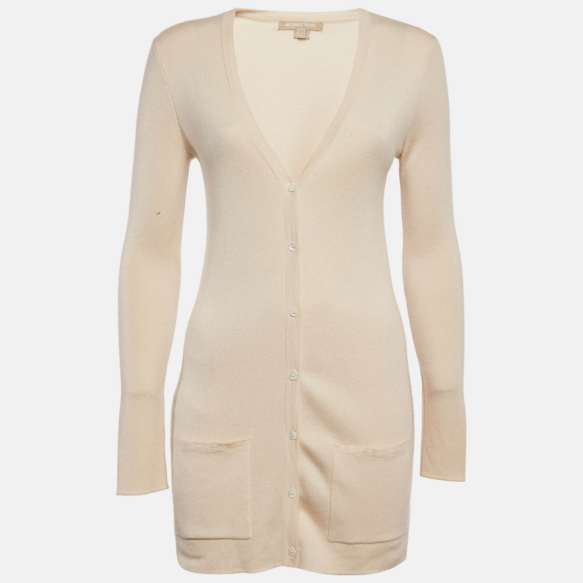 Michael Kors Beige Cashmere Buttoned Cardigan S, Sweaters & Cardigans - Luxury Closet catalog