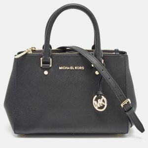 Michael Kors Black Leather Medium Sutton Tote, Tote Handbags - Luxury Closet catalog
