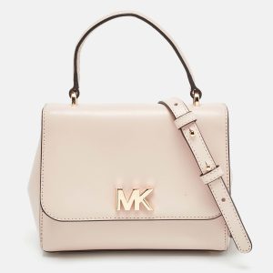 Michael Kors Light Pink Leather Small Mott Top Handle Bag, Satchels - Luxury Closet catalog