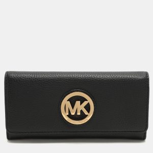 Michael Kors Black Leather Fulton Continental Wallet, Wallets & Money Clips - Luxury Closet catalog