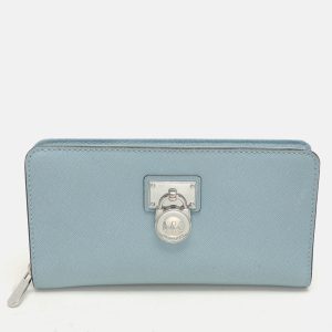 Michael Kors Blue Leather Zip Around Wallet, Wallets & Money Clips - Luxury Closet catalog