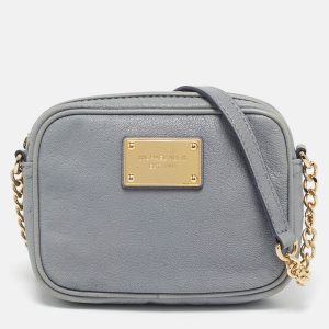 MICHAEL Michael Kors Light Blue Leather Mini Jet Set Crossbody Bag, Handbags - Luxury Closet catalog