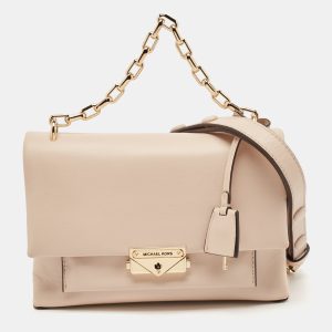 Michael Kors Poudre Beige Leather Cece Top Handle Bag, Satchels - Luxury Closet catalog
