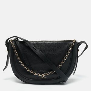 Michael Kors Black Leather Medium Jagger Shoulder Bag, Shoulder Bags - Luxury Closet catalog