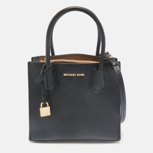 Michael Kors Black Leather Mini Mercer Tote, Tote Handbags - Luxury Closet catalog