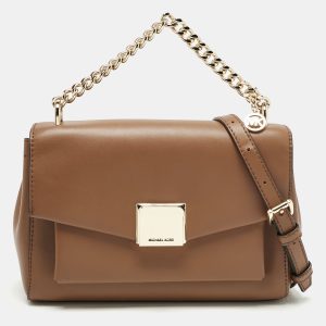 Michael Kors Brown Leather Small Lita Shoulder Bag, Shoulder Bags - Luxury Closet catalog