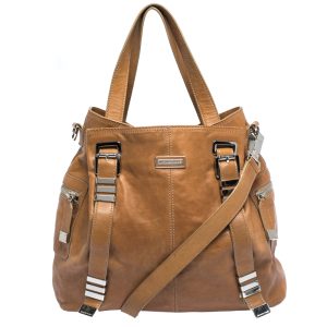 Michael Kors Tan Leather Buckle Strap Convertible Tote, Tote Handbags - Luxury Closet catalog