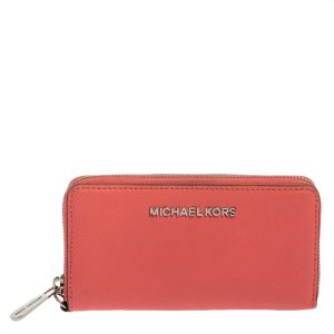 Michael Kors Pink Leather Zip Around Wristlet Wallet, Wallets & Money Clips - Luxury Closet catalog