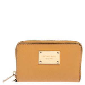 Michael Kors Tan Leather Zip Around Wristlet Wallet., Wallets & Money Clips - Luxury Closet catalog