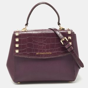 Michael Kors Burgundy Leather Karla Satchel, Satchels - Luxury Closet catalog
