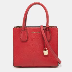 Michael Kors Red Leather Mini Mercer Tote, Tote Handbags - Luxury Closet catalog