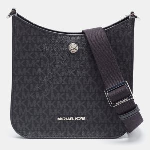 Michael Kors Black Signature Coated Canvas Briley Messenger Bag, Handbags - Luxury Closet catalog