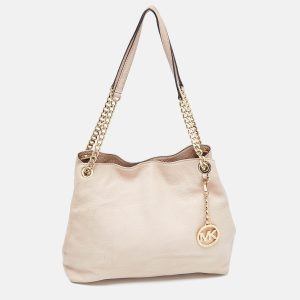 Michael Kors Beige Leather Jet Set Chain Bag, Shoulder Bags - Luxury Closet catalog