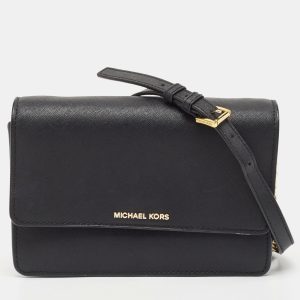 Michael Kors Black Leather Daniela Crossbody Bag, Handbags - Luxury Closet catalog
