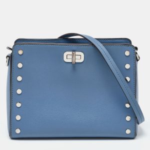 Michael Kors Blue Leather Sylvia Studded Shoulder Bag, Shoulder Bags - Luxury Closet catalog