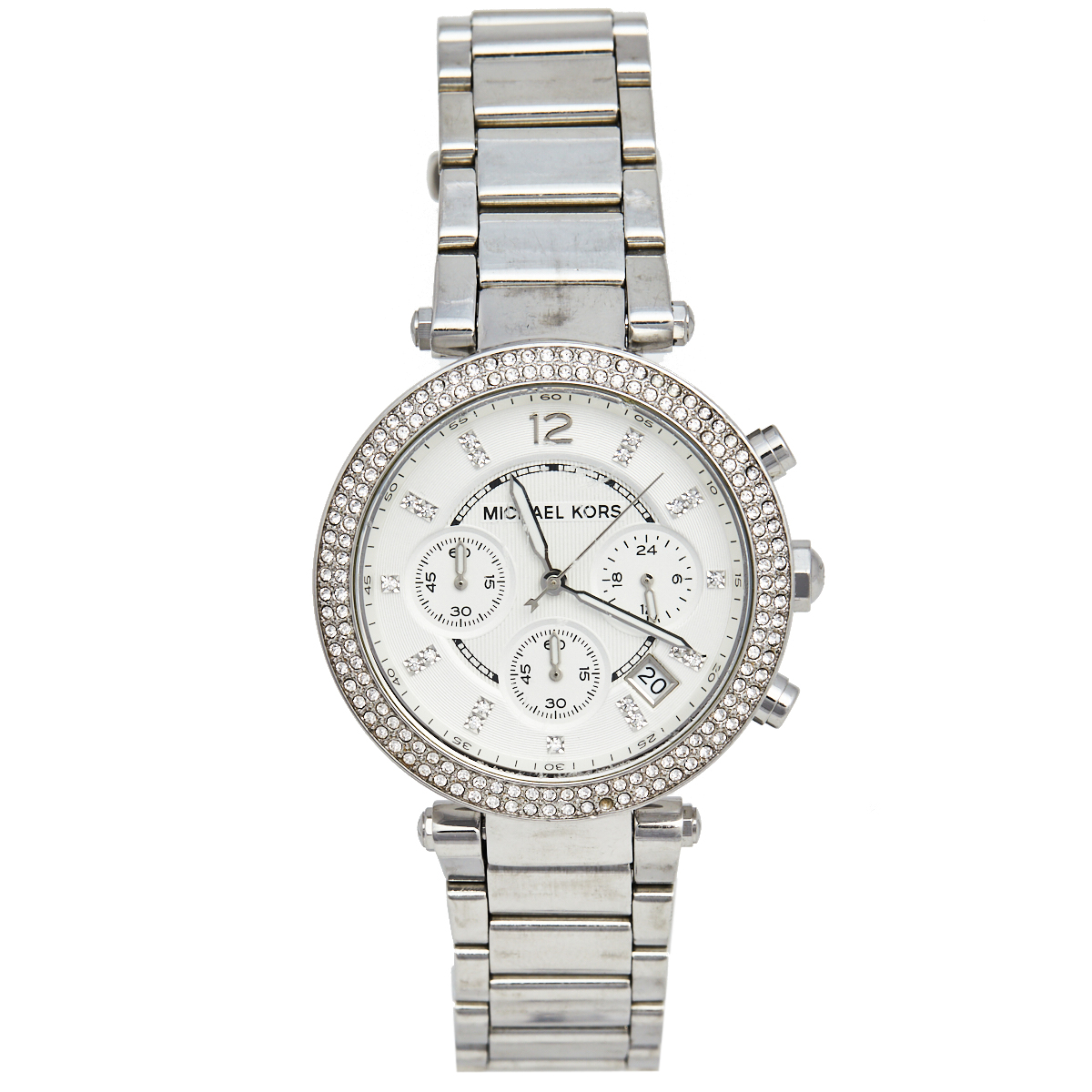 Michael Kors Silver Stainless Steel Parker MK5353 Women's Wristwatch 39 mm, Watches - Luxury Closet catalog