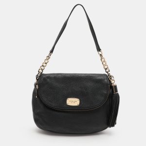 MICHAEL Michael Kors Black Leather Bedford Tassel Crossbody Bag, Handbags - Luxury Closet catalog