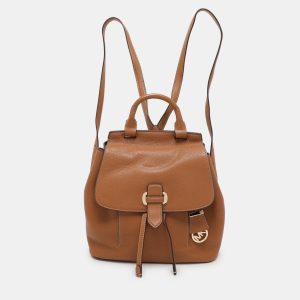 MICHAEL Michael Kors Brown Leather Medium Romy Backpack, Backpacks - Luxury Closet catalog
