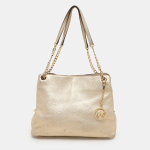 MICHAEL Michael Kors Gold Leather Jet Set Chain Tote, Tote Handbags - Luxury Closet catalog