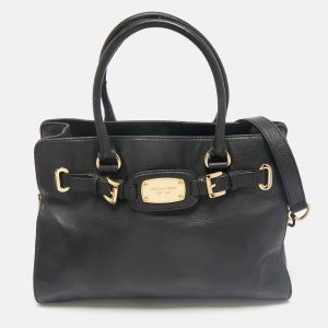 MICHAEL Michael Kors Black Leather East West Hamilton Tote, Tote Handbags - Luxury Closet catalog