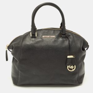 MICHAEL Michael Kors Black Leather Riley Satchel, Satchels - Luxury Closet catalog
