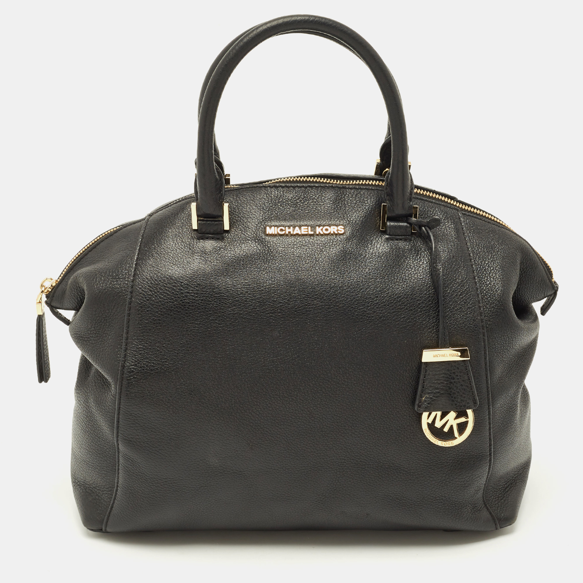 MICHAEL Michael Kors Black Leather Riley Satchel, Satchels - Luxury Closet catalog