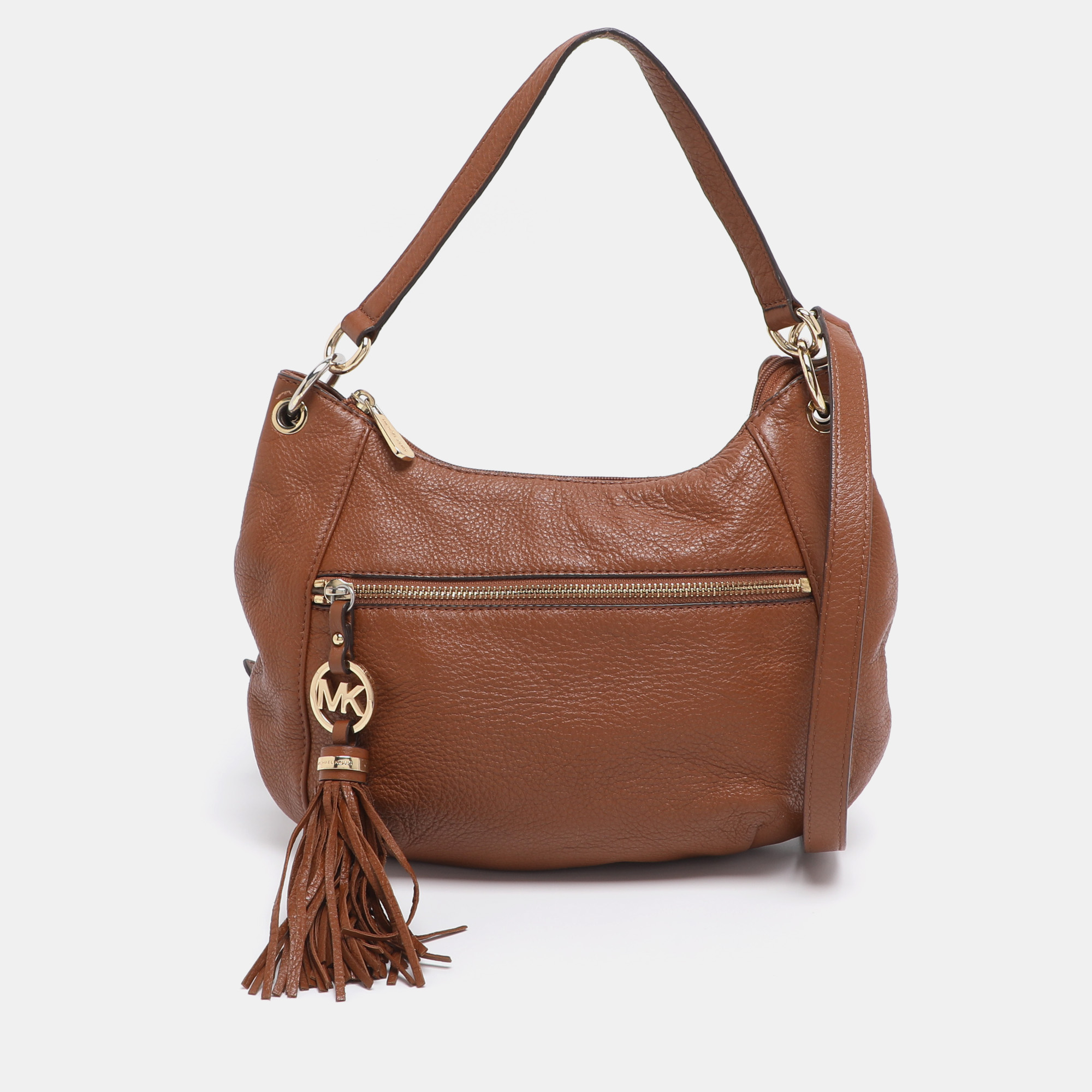 MICHAEL Michael Kors Brown Leather Tassel Crossbody Bag, Handbags - Luxury Closet catalog