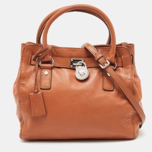 MICHAEL Michael Kors Brown Leather Hamilton North South Tote, Tote Handbags - Luxury Closet catalog