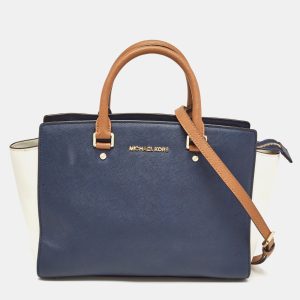 MICHAEL Michael Kors Tri Color Leather Medium Selma Satchel, Satchels - Luxury Closet catalog